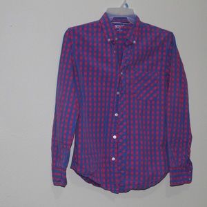 Arizona jean Long sleeve Shirt Blue & Fusia Plaid